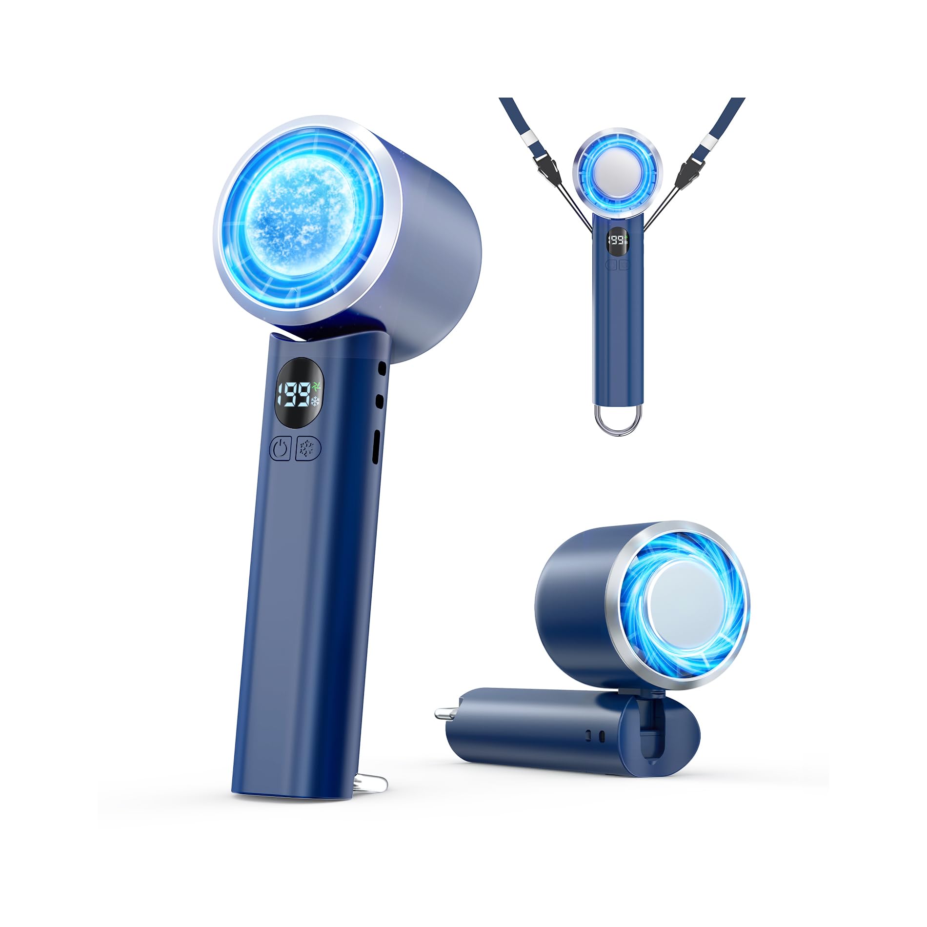 Amazon | 【2025革新＆超高速モーター搭載】 携帯扇風機 冷却プレート